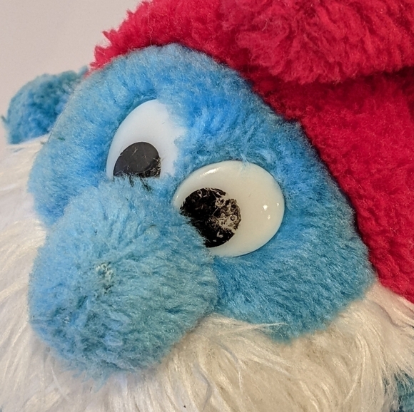 2/$20 Vintage Papa Smurf plush hand puppet 13” - Picture 8 of 8